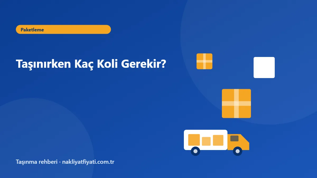 Taşınırken Kaç Koli Gerekir? — taşınma rehberi görseli